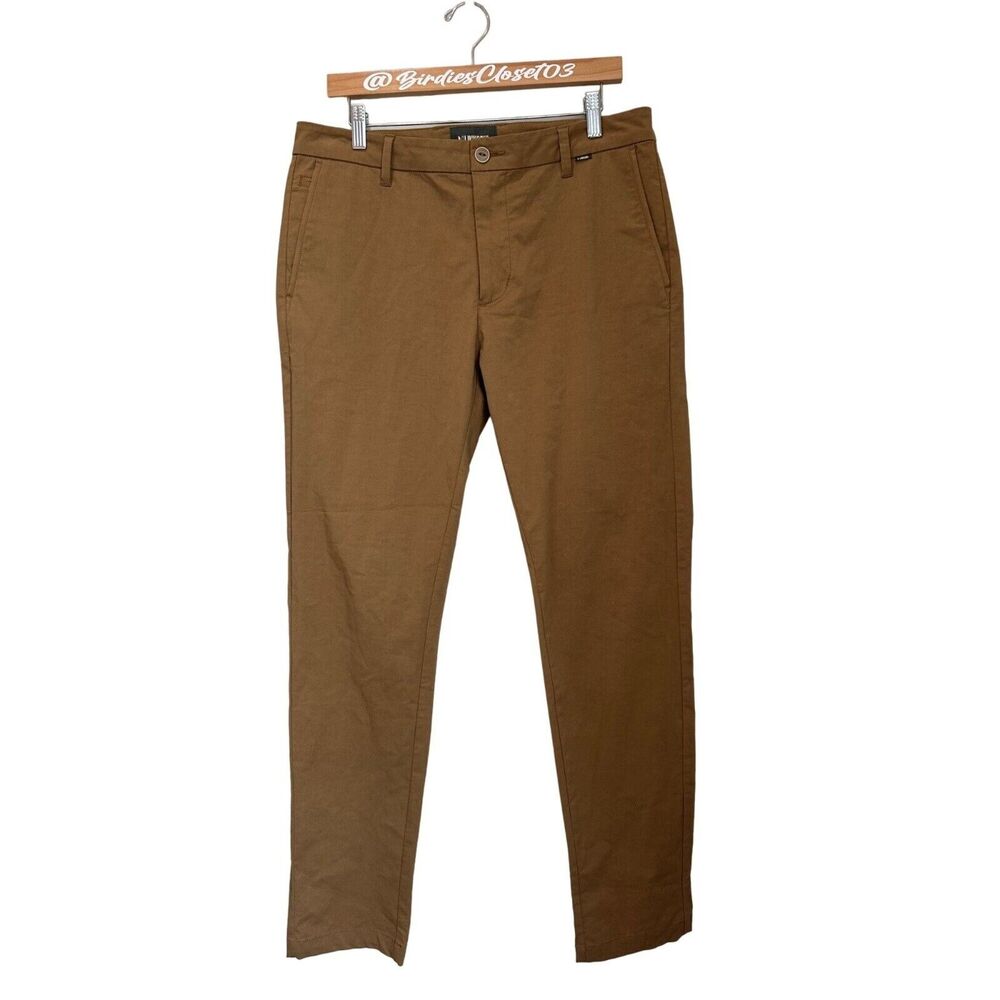 Linksoul Men's Golf Casual Chino Straight Khaki Pant NWOT 33R $130